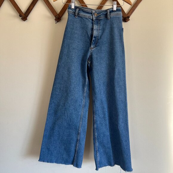 Zara Wide Leg High Rise Pants - Picture 4 of 10